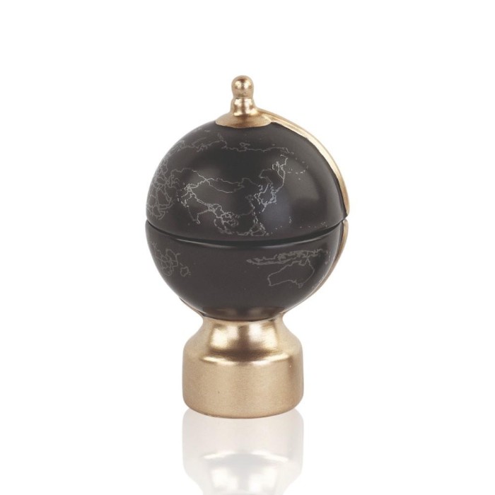 MAPPAMONDO NERO CANDELA CON SCATOLA